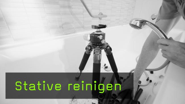 So reinigt man sein Stativ