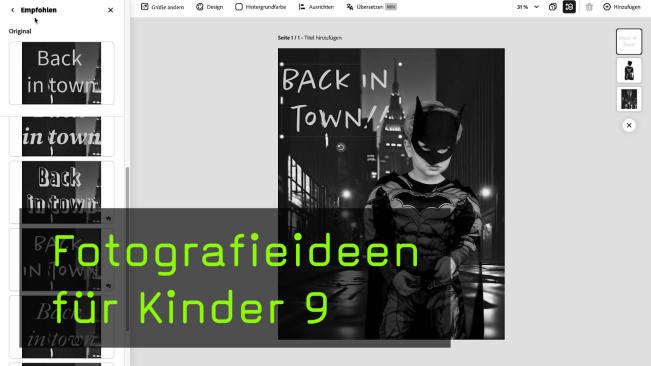 Bildcomposings mit Kindern in Adobe Express