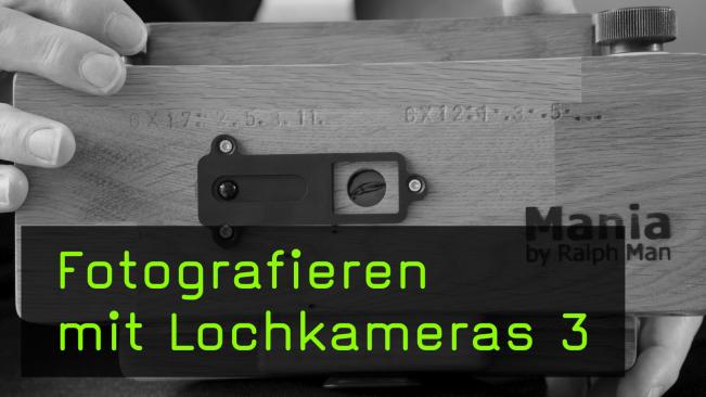 Ralph Man zeigt seine Lochkamera-Ausrüstung