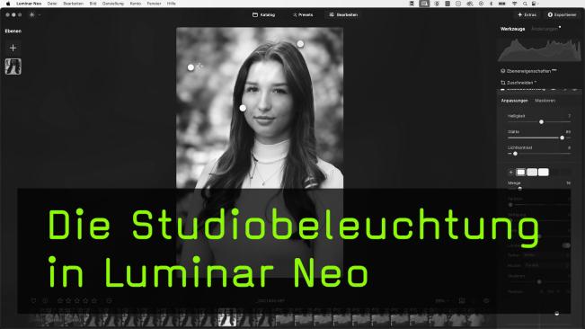 Der Filter Studiobeleuchtung in Luminar Neo