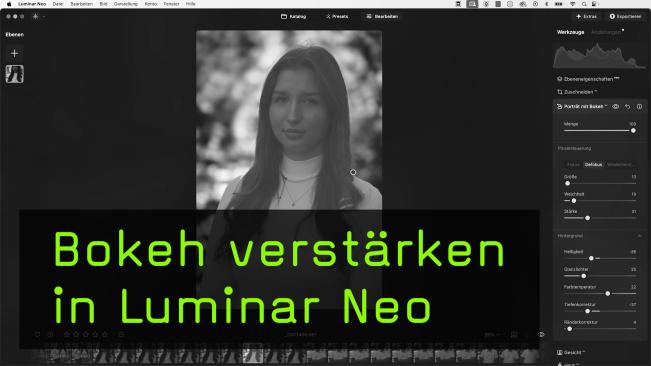 Bokeh in Portraits verstärken mit Luminar Neo