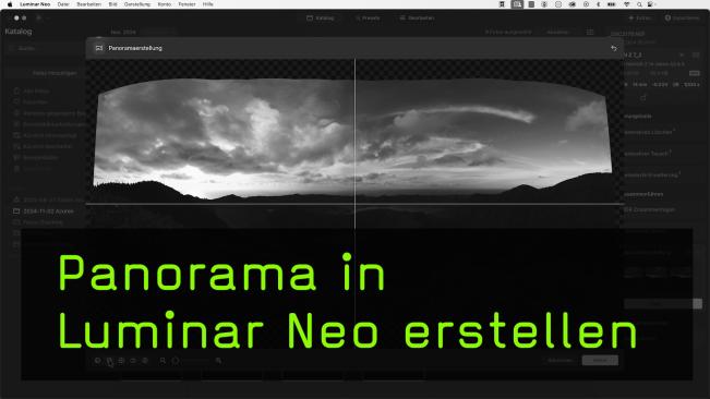 Der Filter Panoramaerstellung in Luminar Neo