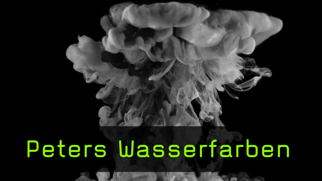 Peter van Bohemens Bildidee mit Tinte und Wasser