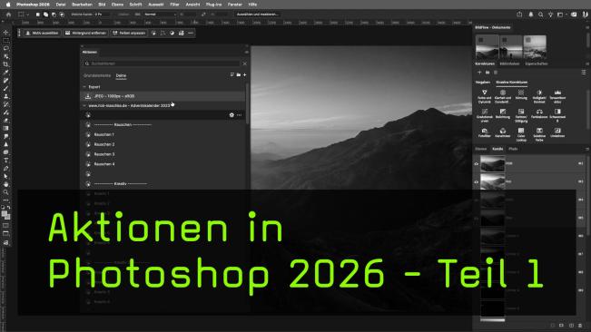 Aktionen erstellen: Neue Ansicht in Photoshop