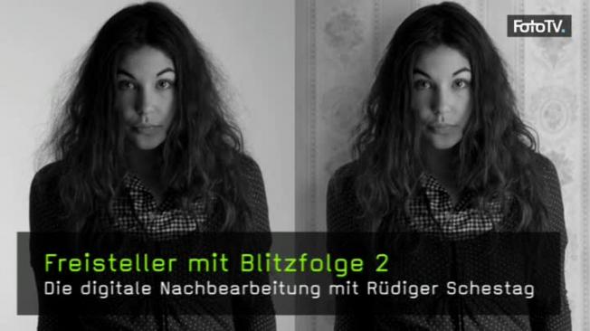 Freistellen Doppelblitztechnik