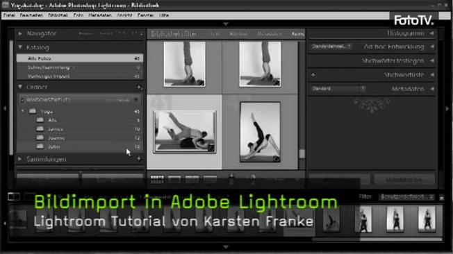 Bildimport in Adobe Photoshop Lightroom