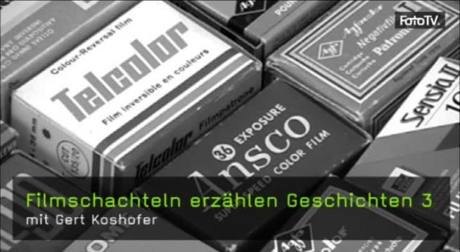 Geschichte der Fotografie, Filmschachteln, Gert Koshofer
