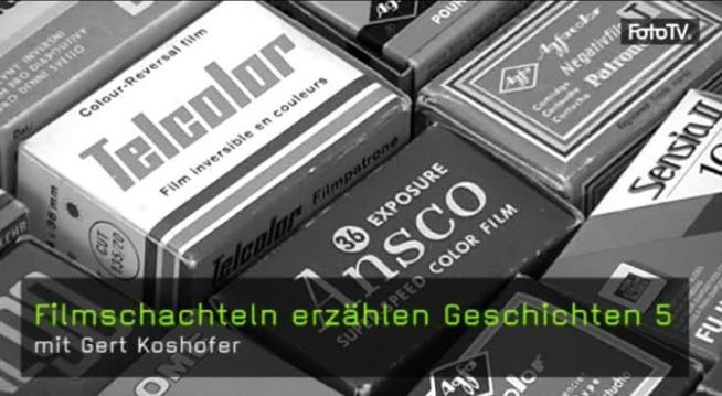 Geschichte der Fotografie, Filmschachteln, Gert Koshofer