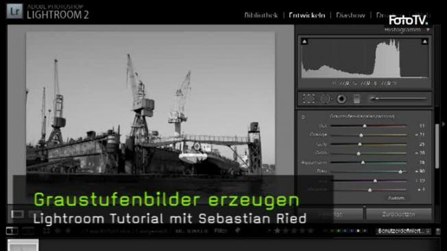 Lightroom Tutorial, Graustufenumwandlung