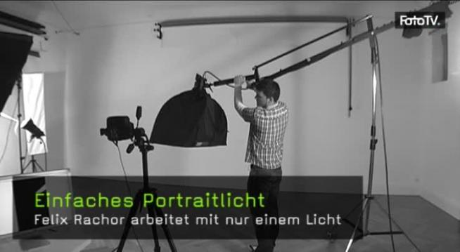 Felix Rachor arbeitet mit nur einem Licht