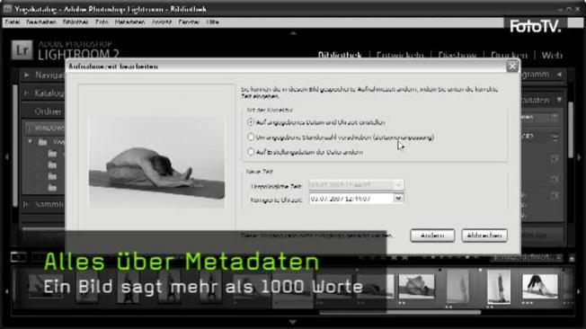 Metadaten, Exif-Daten, IPTC-Daten, Interne Daten, Lightroom