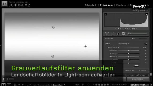 Grauverlaufsfilter, Lightroom