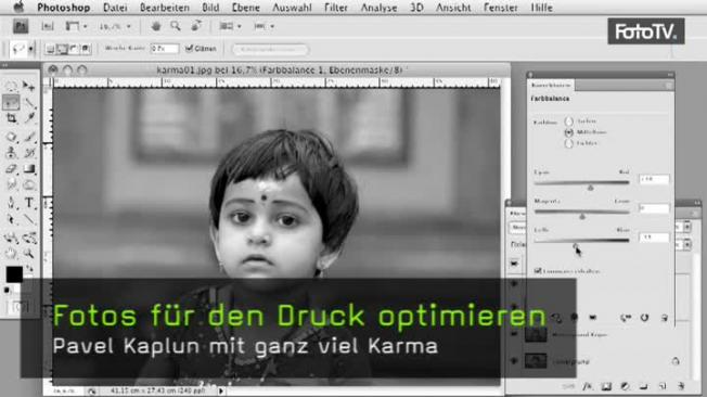 Druckoptimierung, Photoshop, Karma Kalender