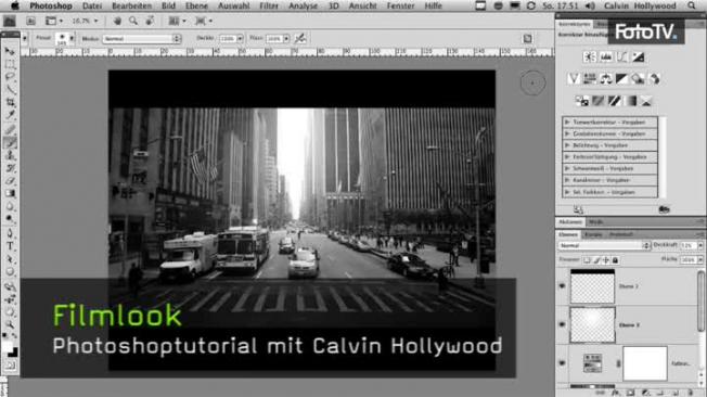 Calvin Hollywood Photoshop Filmlook