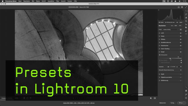 Isoadaptive Presets in Lightroom nutzen