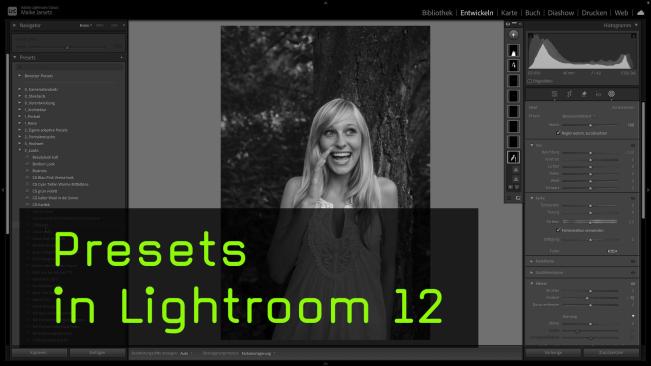 Der Entwicklungsworkflow beim Arbeiten mit Presets
