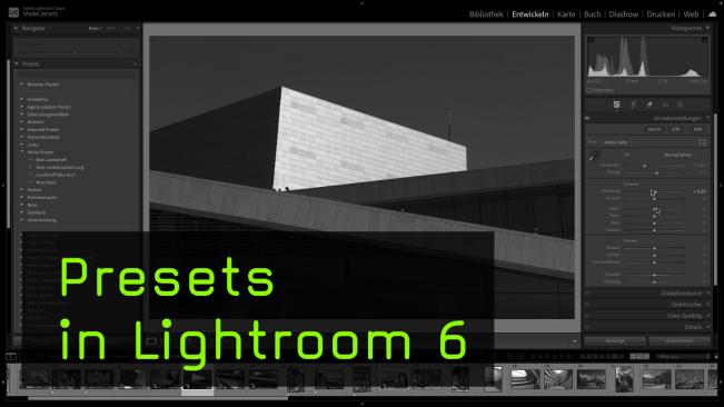 Architektur-Presets in Lightroom erstellen