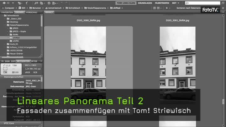 Panorama Fotografie lineares Panorama Großstadt