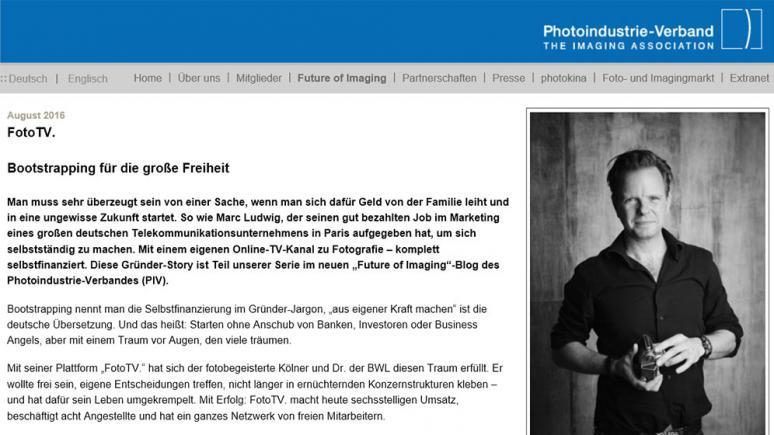 Blogartikel zur Gründung von FotoTV.