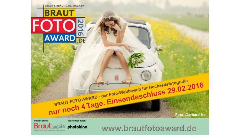 Braut Foto Award - noch bis zum 29.02. Fotos einsenden