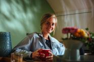 Model, Blumen, Vase, Tasse