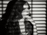 Model, Jalousie, Licht