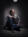 Fotoshooting, normale Menschen, Laternenausleuchtung