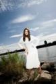 Fotograf Martin Krolop, Model Christina, Aufsteckblitze, Aufsteckblitz gegen Sonne, Rheinufer, Outdoorfotografie, Portylook