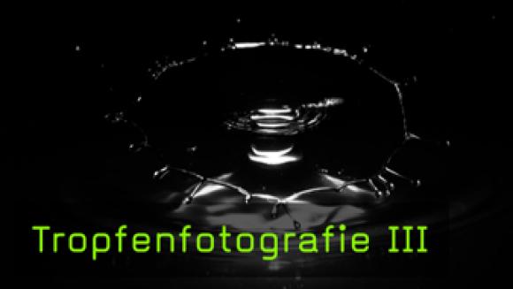 Tropfenfotografie Tropfen auf Tropfen Lichtschranke