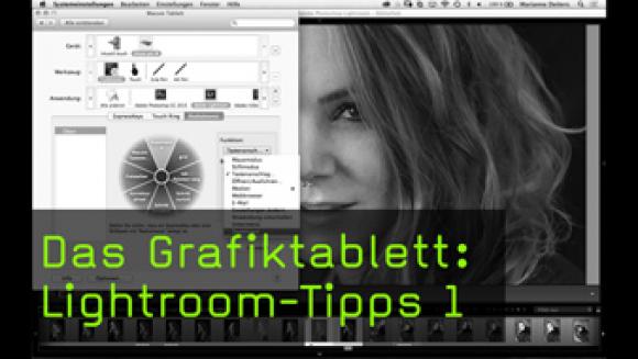 Lightroom mit dem Grafiktablett bedienen