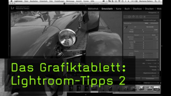 Lightroom mit dem Grafiktablett bedienen