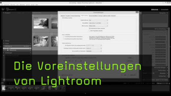 Crashkurs Lightroom, Lightroom Voreinstellungen