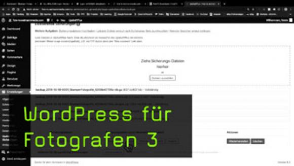 Demo-Webseite mittels WordPress-Backup-Datei einspielen 