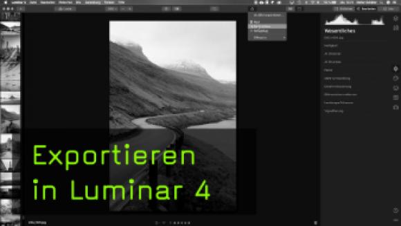 Der Bildexport in Luminar 4