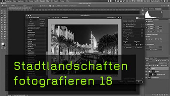 Stadtlandschaften bei Nacht nachbearbeiten