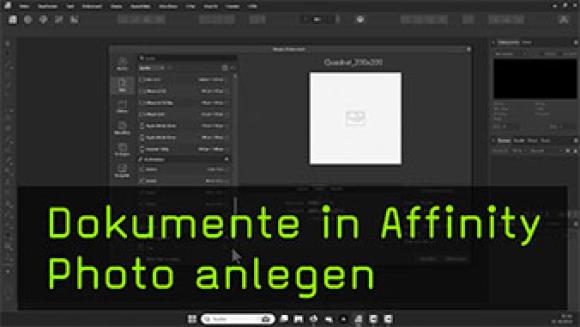 Bilddokumente in Affinity Photo 2.2