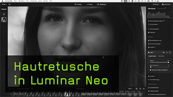 Hautunreinheiten in Luminar Neo retuschieren