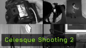 Editorial Fashion-Shooting Celesque Lichtaufbau Kamera Digital Operator
