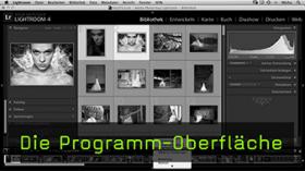 Programm-Oberfläche von Lightroom 4