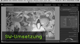 SW-Umwandlung in Lightroom