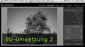 SW-Umwandlung in Lightroom