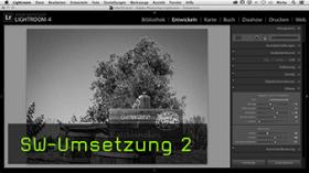 SW-Umwandlung in Lightroom