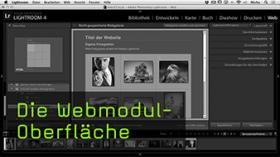 Webmodul in Lightroom