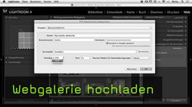 Webgalerie hochladen