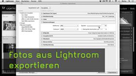 Bildexport in Lightroom