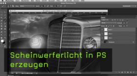 Scheinwerferlicht erzeugen Scheinwerferlicht erzeugen
