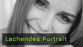 Lachende Portraits fotografieren, Model Lachen