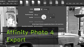 exportieren Affinity Photo
