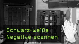 Schwarz-weiße Negative scannen