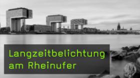 Langzeitbelichtung am Rheinufer